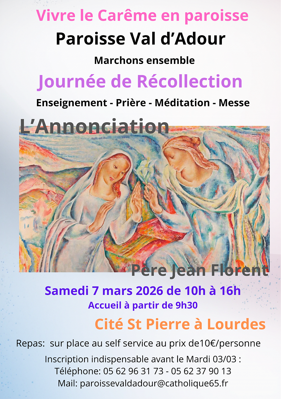 Récollection,7, mars, paroisse, Val d'Adour, Maubourguet, Vic en Bigorre, Rabastens de Bigorre, Rivière Basse