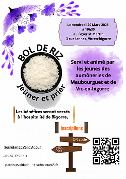 Bol de riz Aumônerie des jeunes