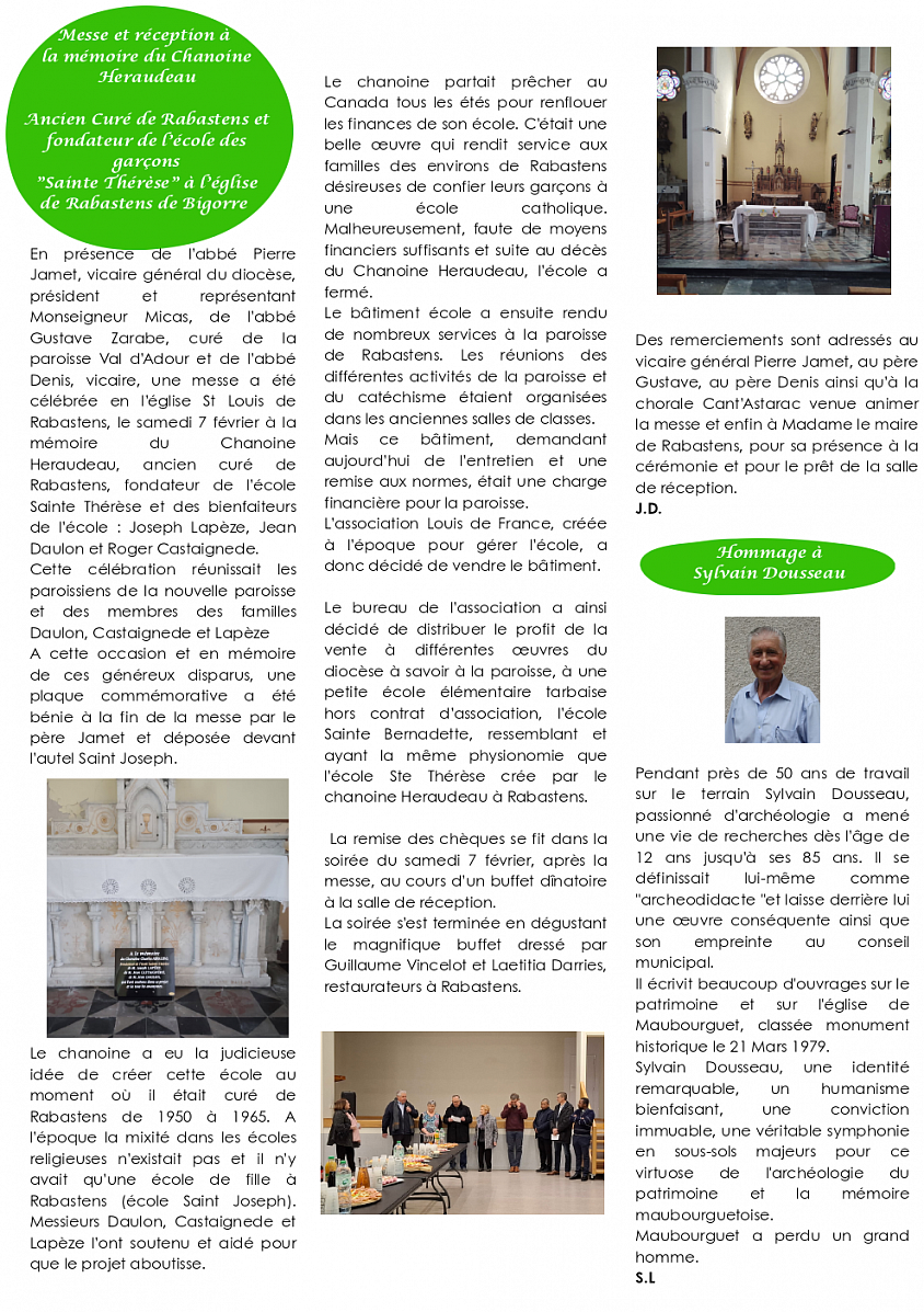 Journal paroissial paroisse Val d'Adour