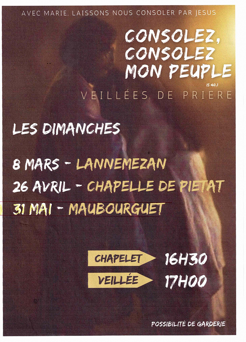 Veillées de prière, 31 mai Maubourguet